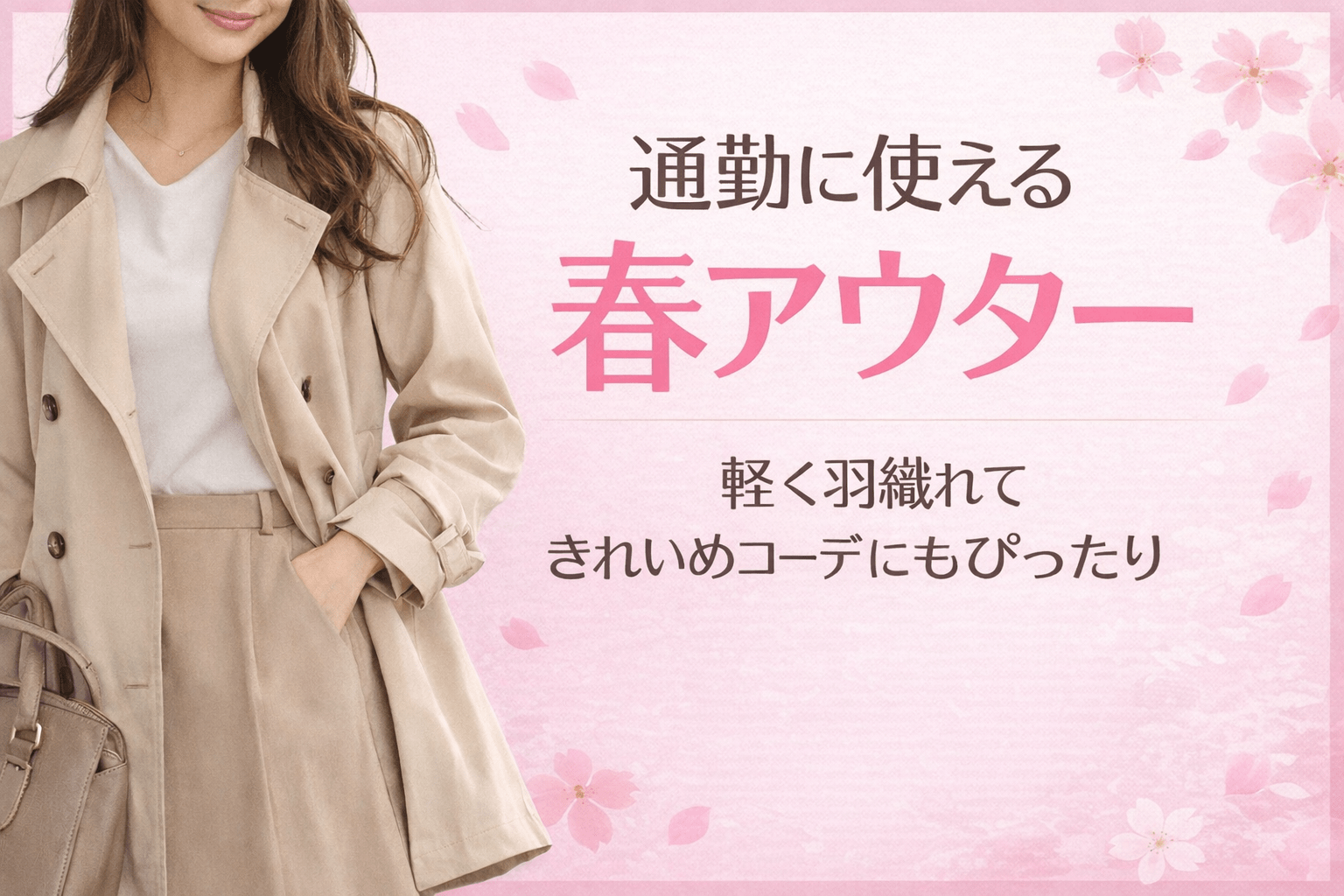 春アウター何着る?おすすめ羽織り5選|気温別コーデ - Millennial Generation
