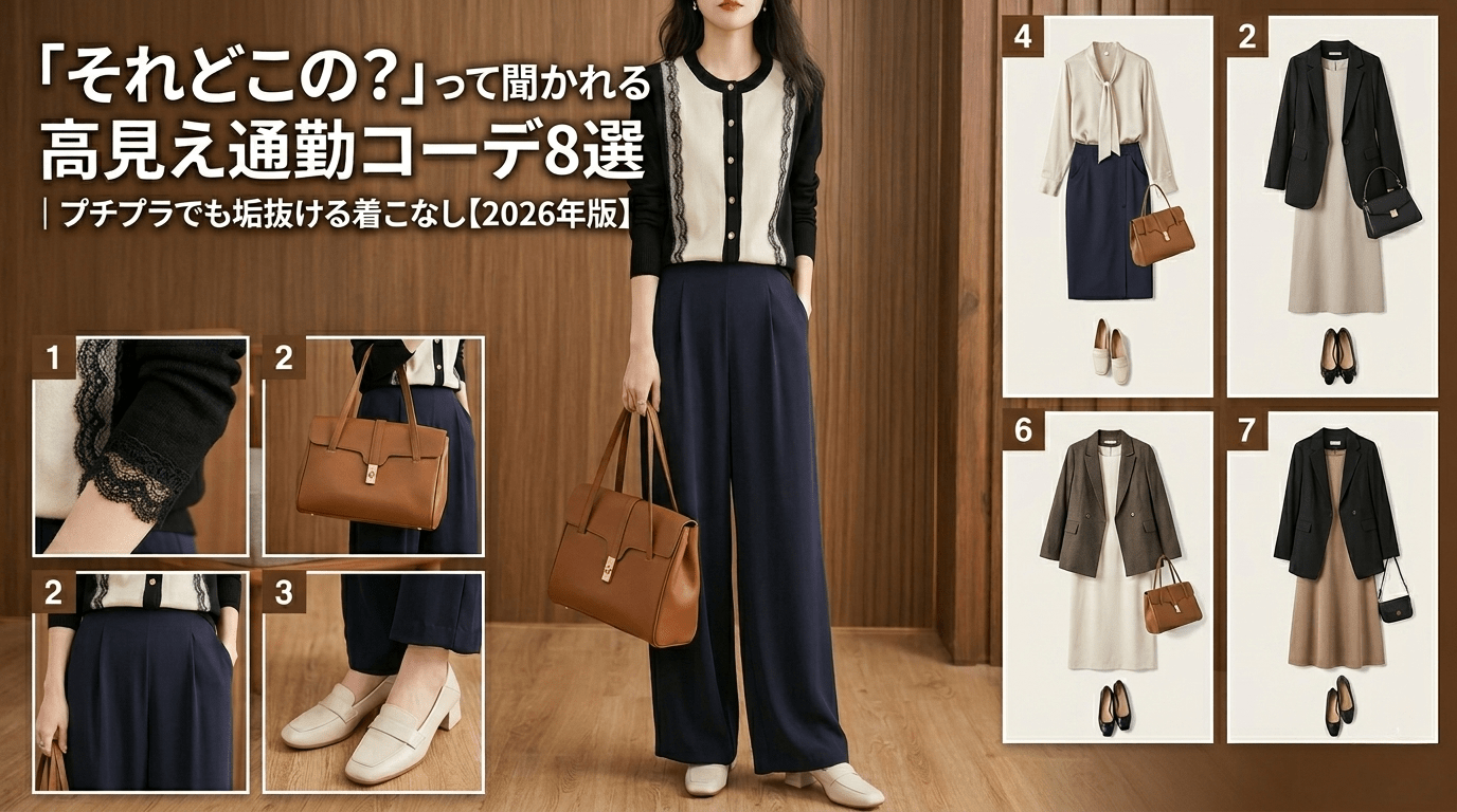 「それどこの?」って聞かれる高見え通勤コーデ8選|プチプラでも垢抜ける着こなし【2026年版】 - Millennial Generation