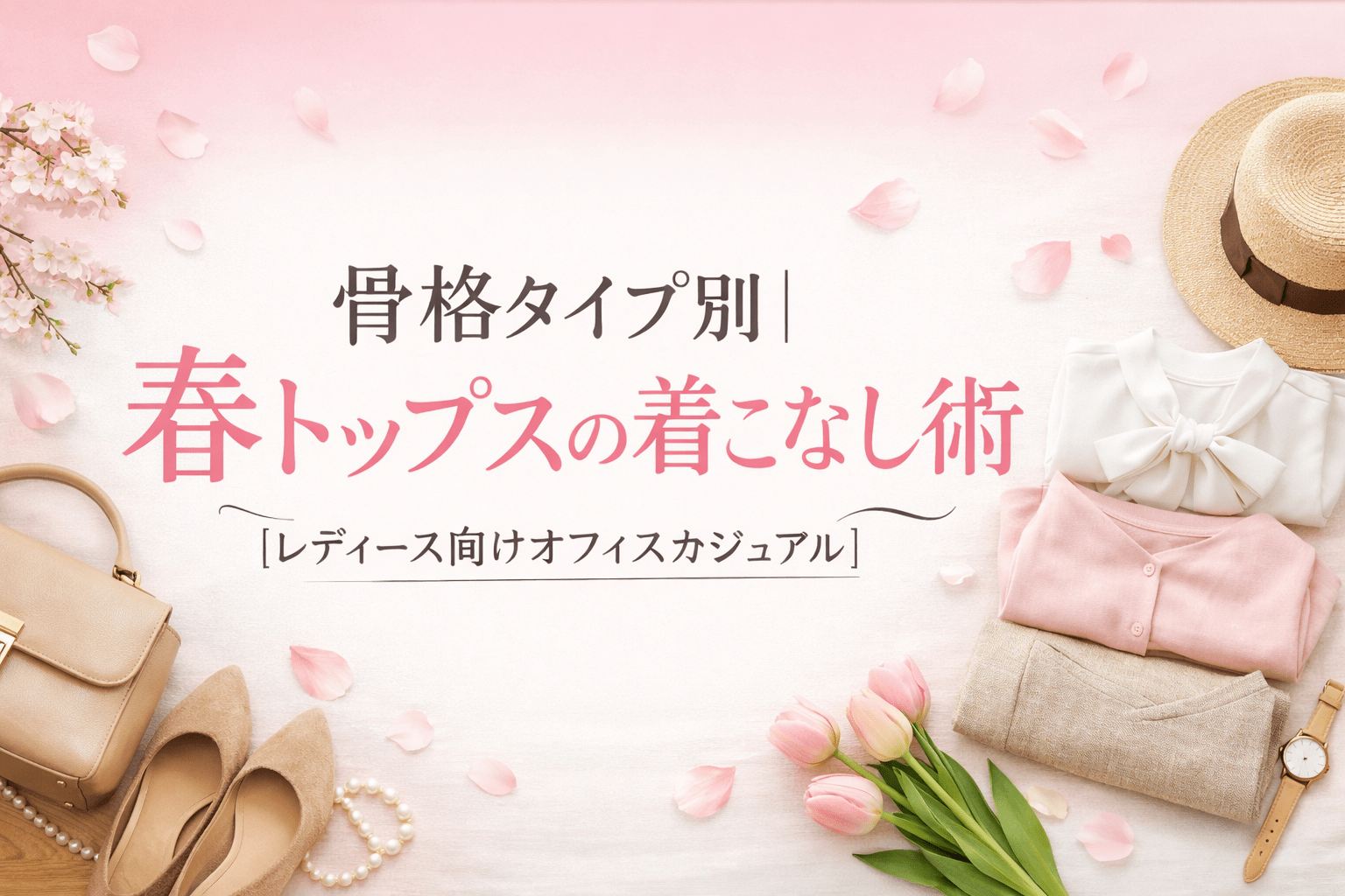 骨格タイプ別|春トップスの着こなし術【レディース向けオフィスカジュアル】 - Millennial Generation