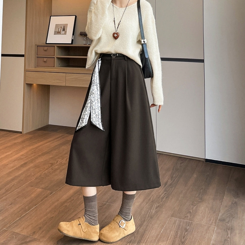 ウエストシャーリングウールパンツ