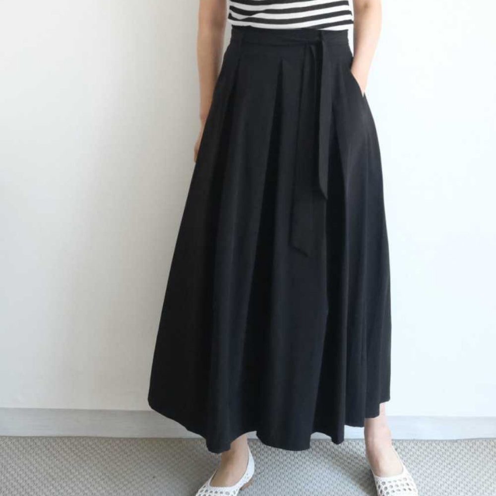 ハイウエストワイドレッグパンツ