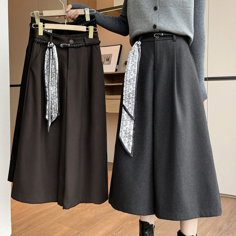 ウエストシャーリングウールパンツ