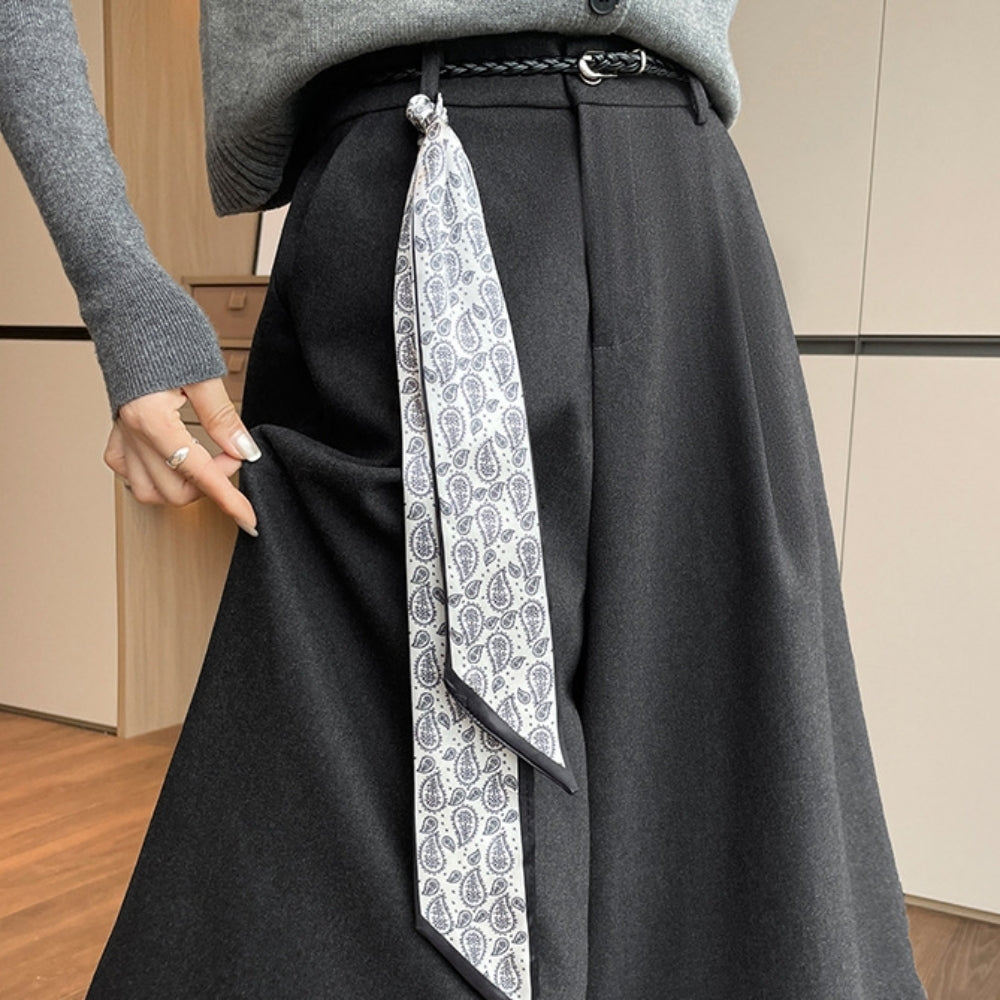 ウエストシャーリングウールパンツ