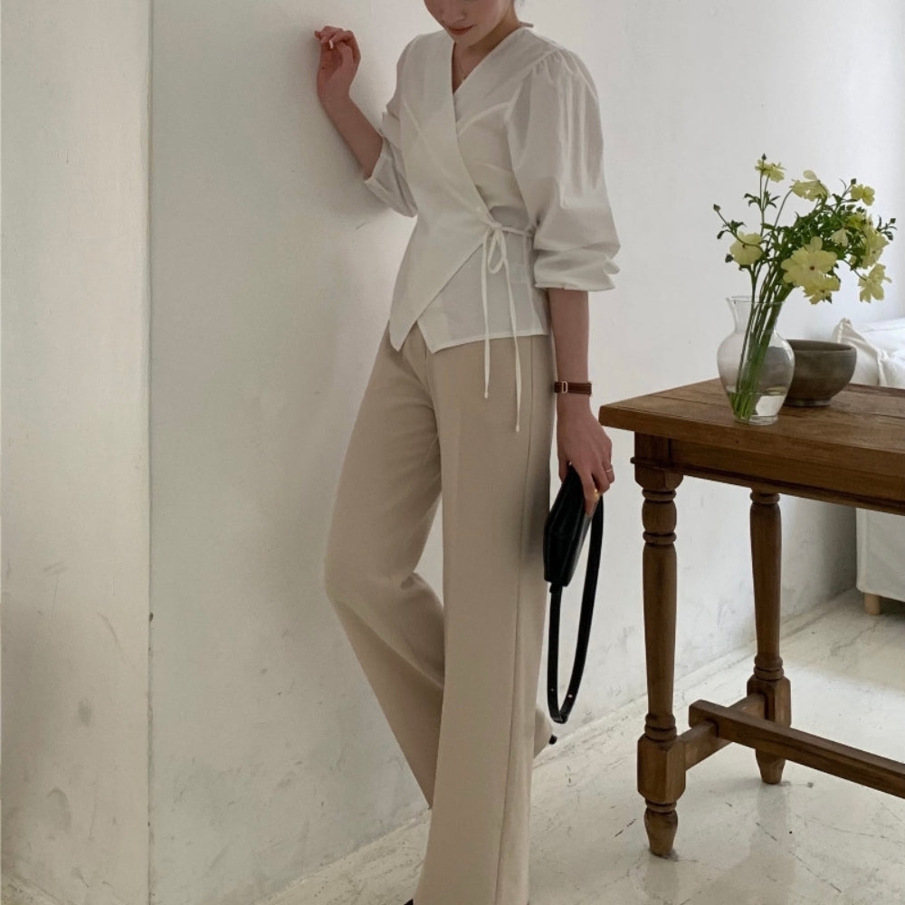 ナローリボンカシュクールブラウス