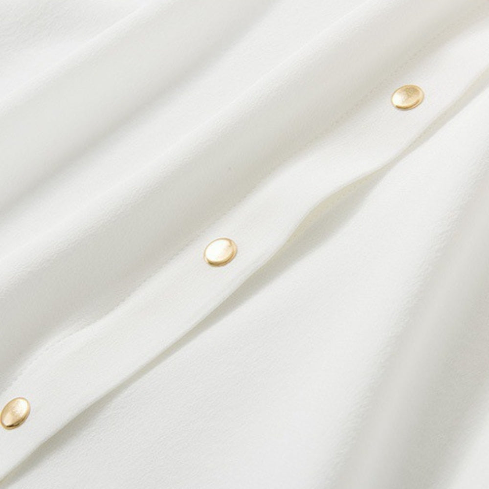 ゴールドスナップレギュラーカラーシャツ