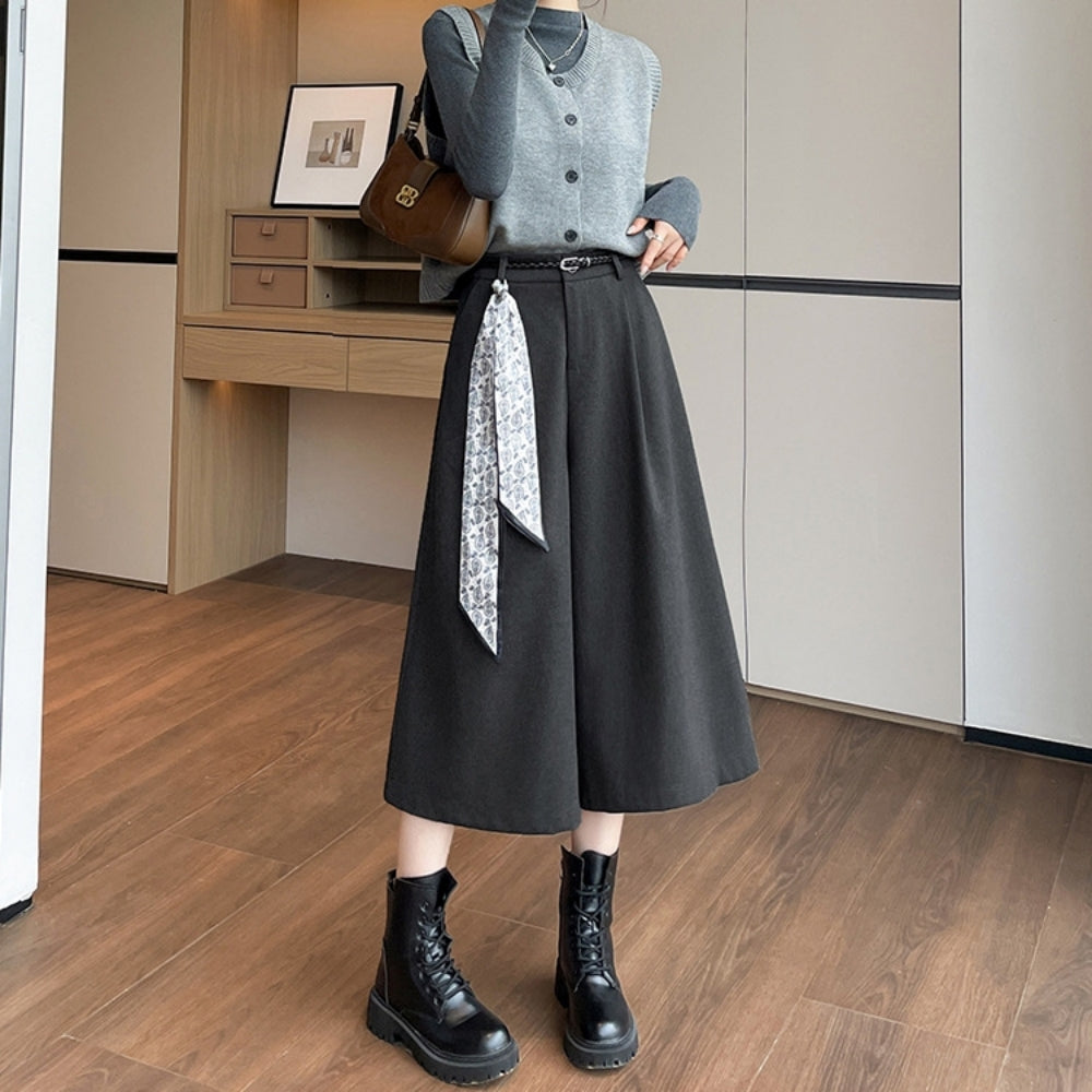 ウエストシャーリングウールパンツ