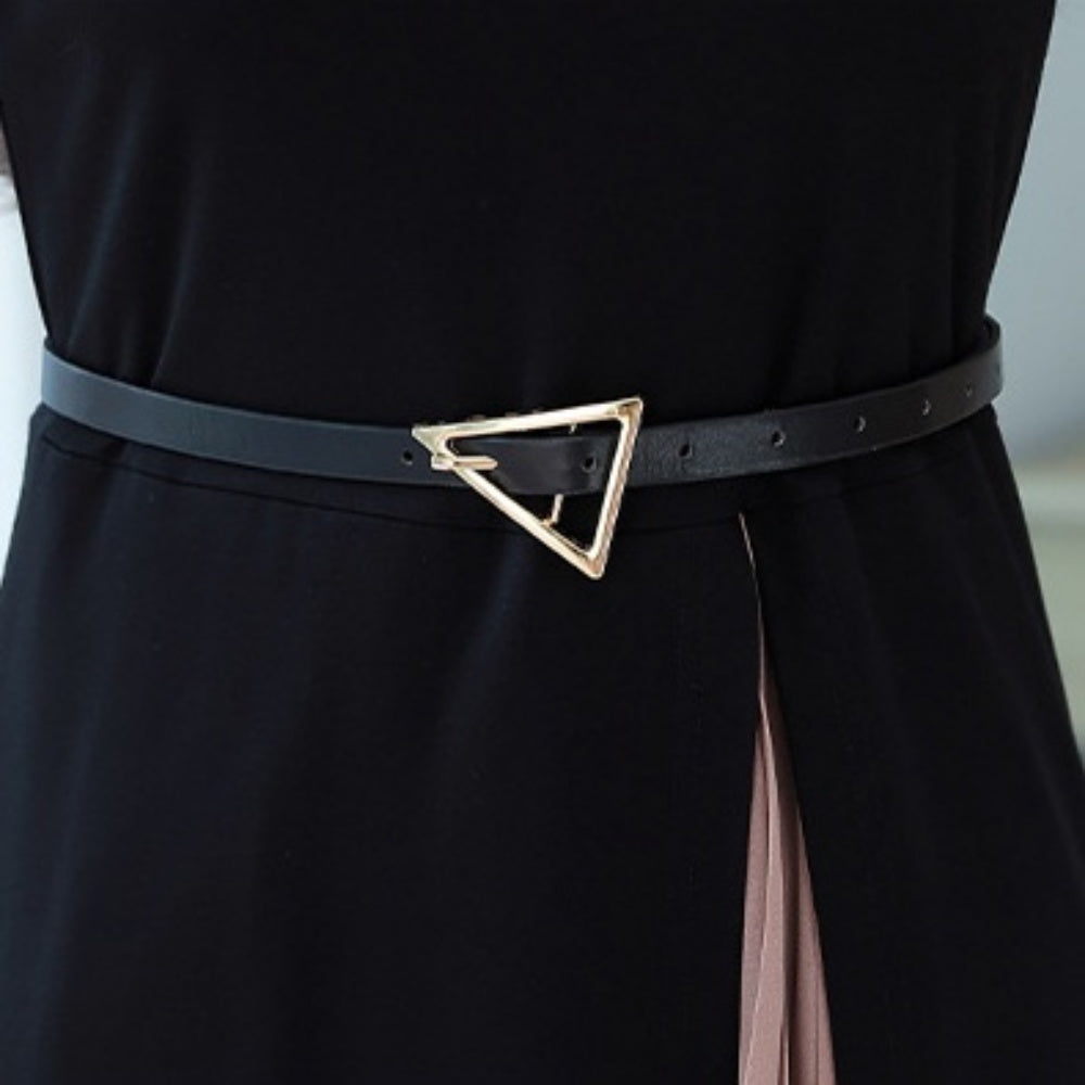 ベルト付きプリーツ切り替え半袖ワンピース|オフィスカジュアル レディース 通販【ミレジェネ】