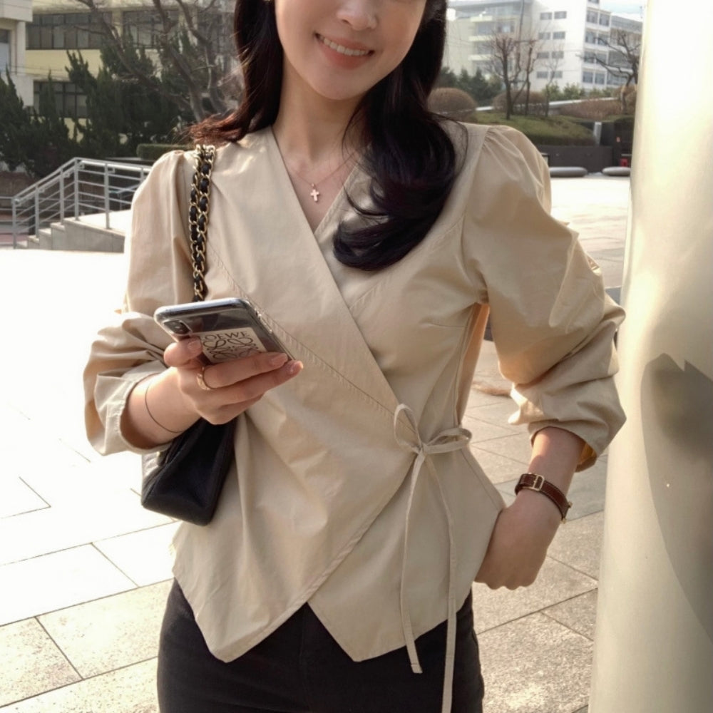 ナローリボンカシュクールブラウス