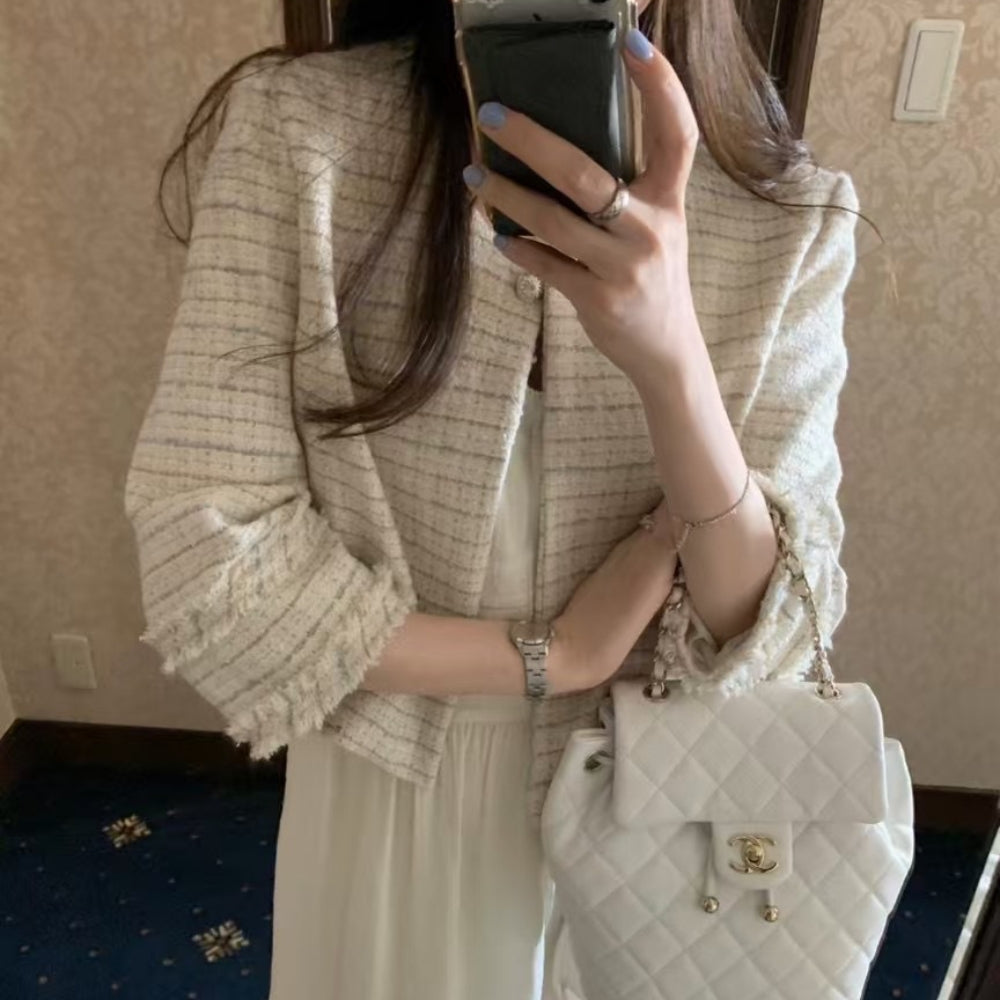 パールワンボタンショートジャケット