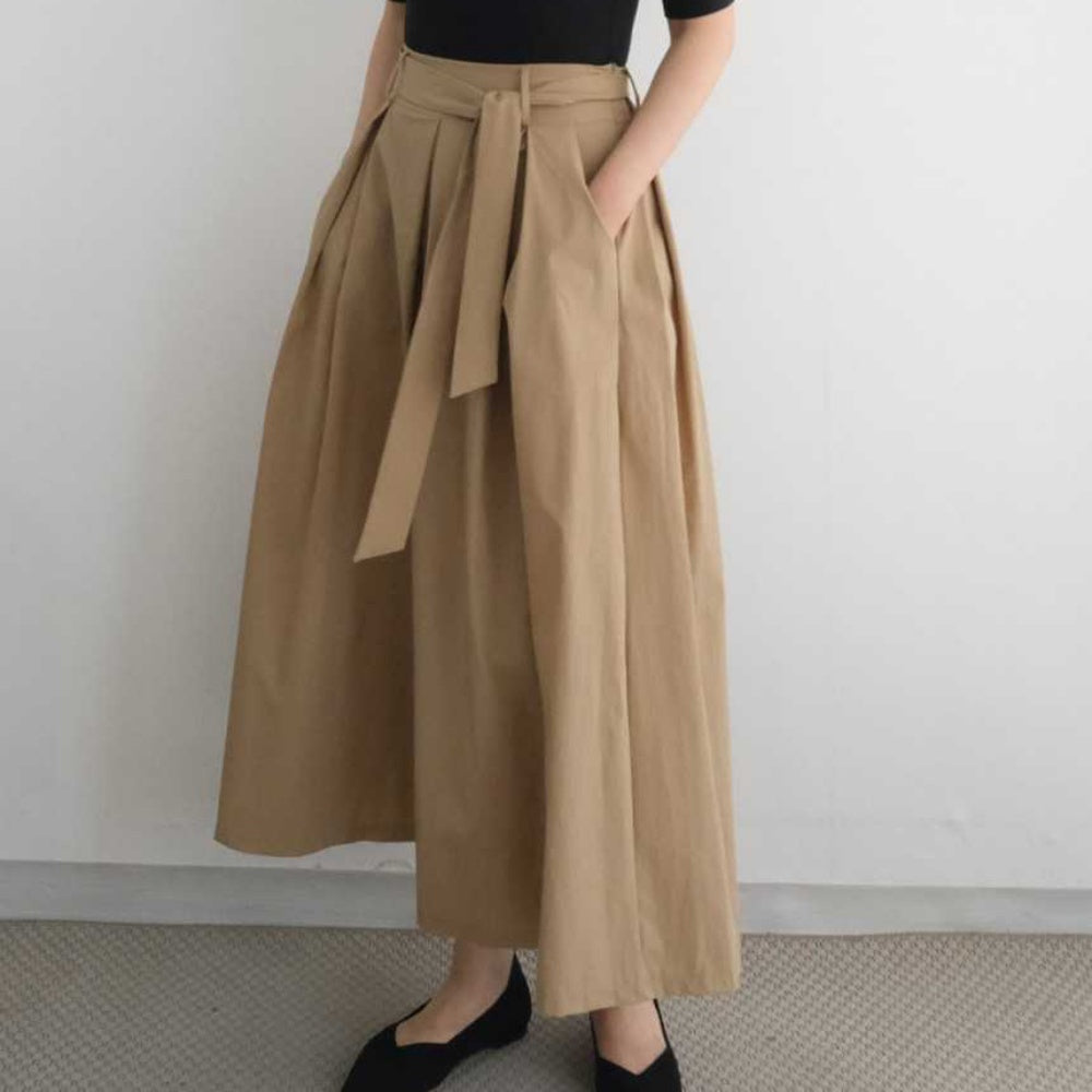 ハイウエストワイドレッグパンツ
