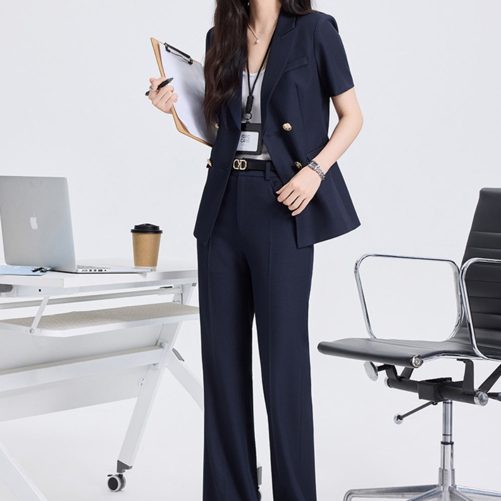 半袖ジャケットセットアップ