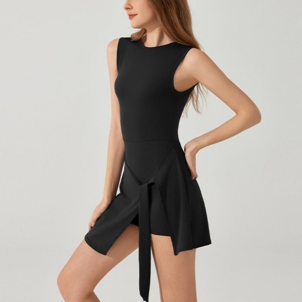 フェイク2ピースヨガミニワンピース|オフィスカジュアル レディース 通販【ミレジェネ】