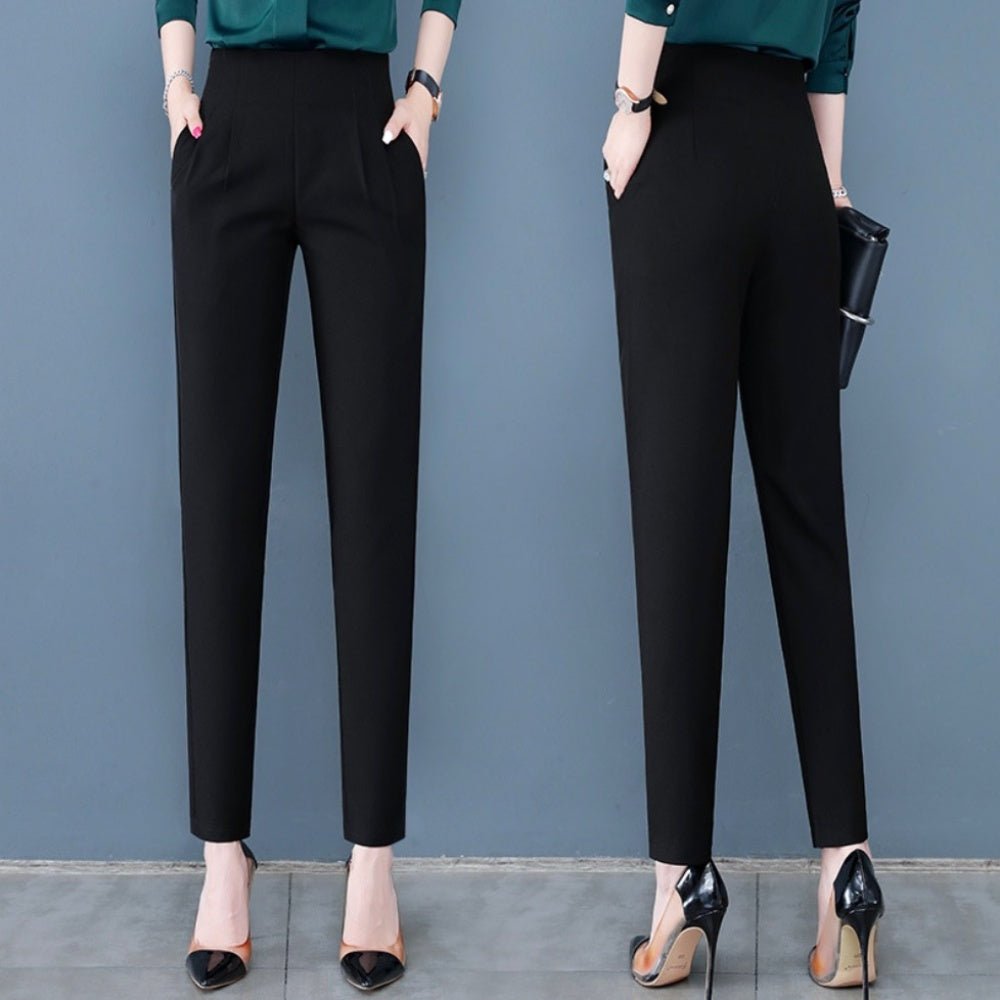 ハイウエスト2タックテーパードパンツ|オフィスカジュアル レディース 通販【ミレジェネ】