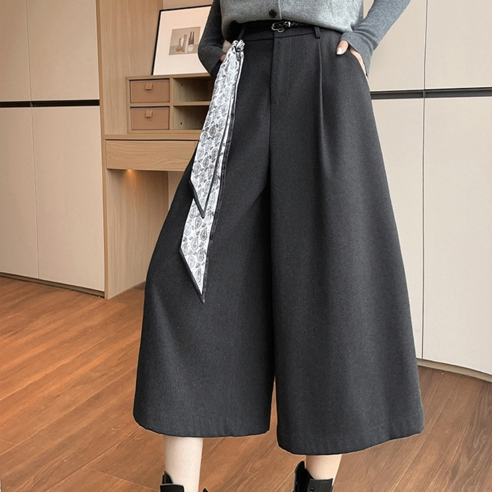 ウエストシャーリングウールパンツ