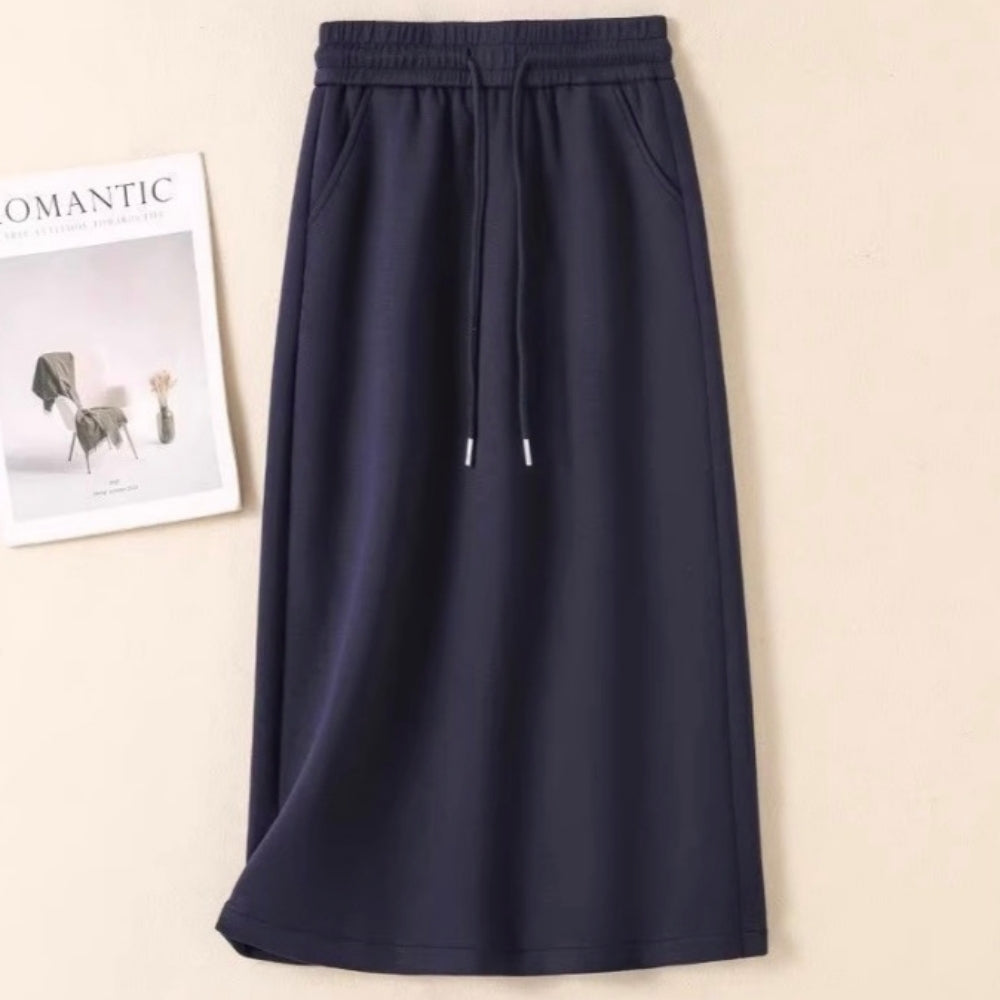 バックスリットスウェットタイトスカート