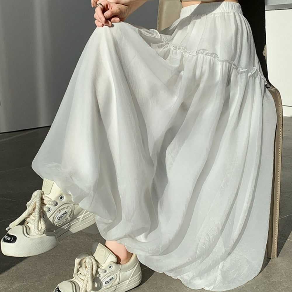 シフォンマキシバルーンスカート