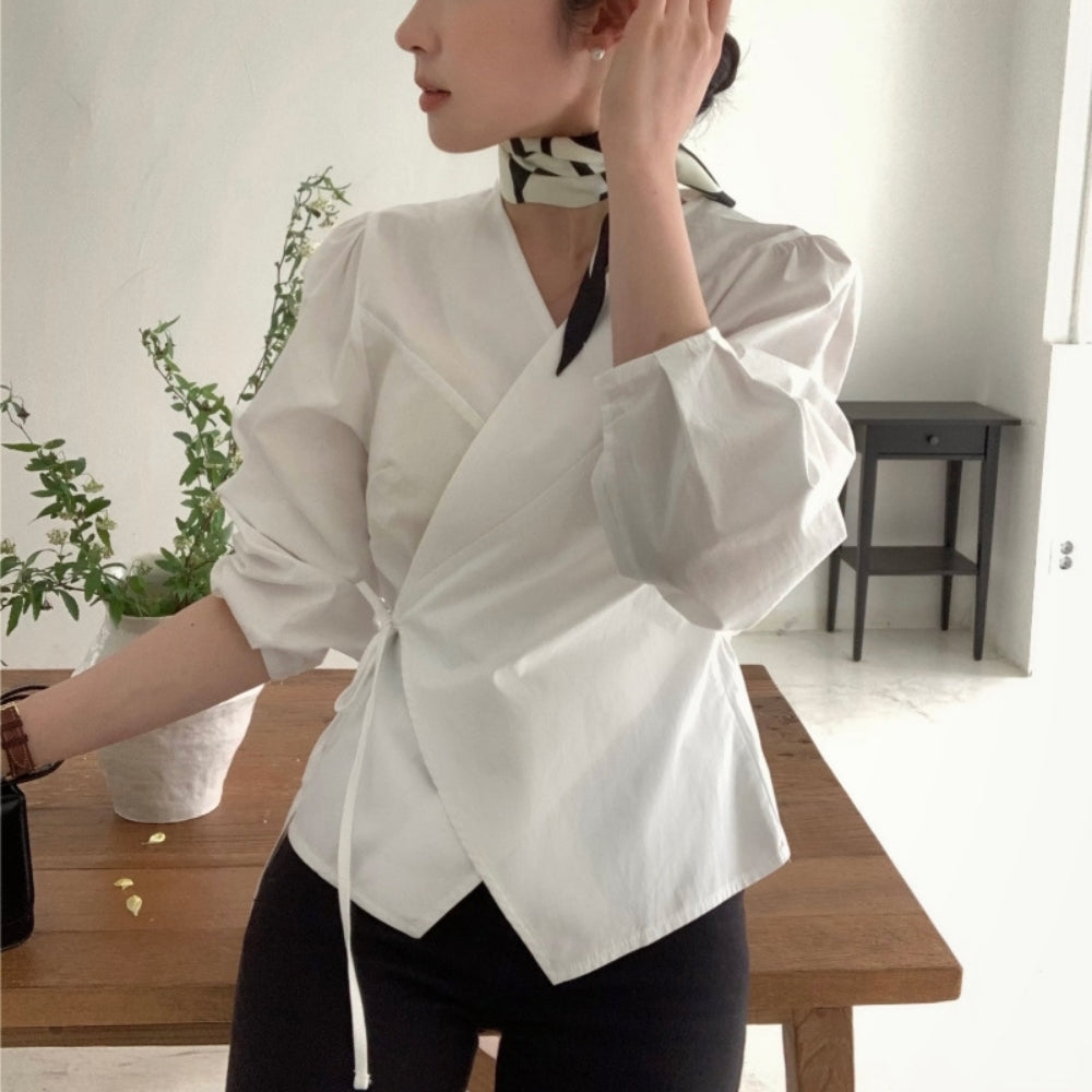 ナローリボンカシュクールブラウス