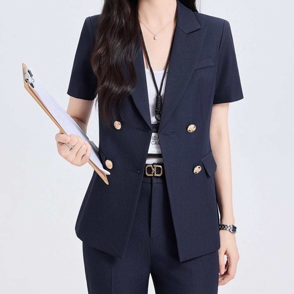 半袖ジャケットセットアップ