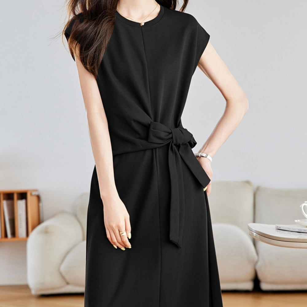 コクーンウエストリボンワンピース