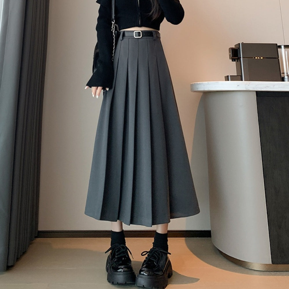 ミモレ丈プリーツスカート