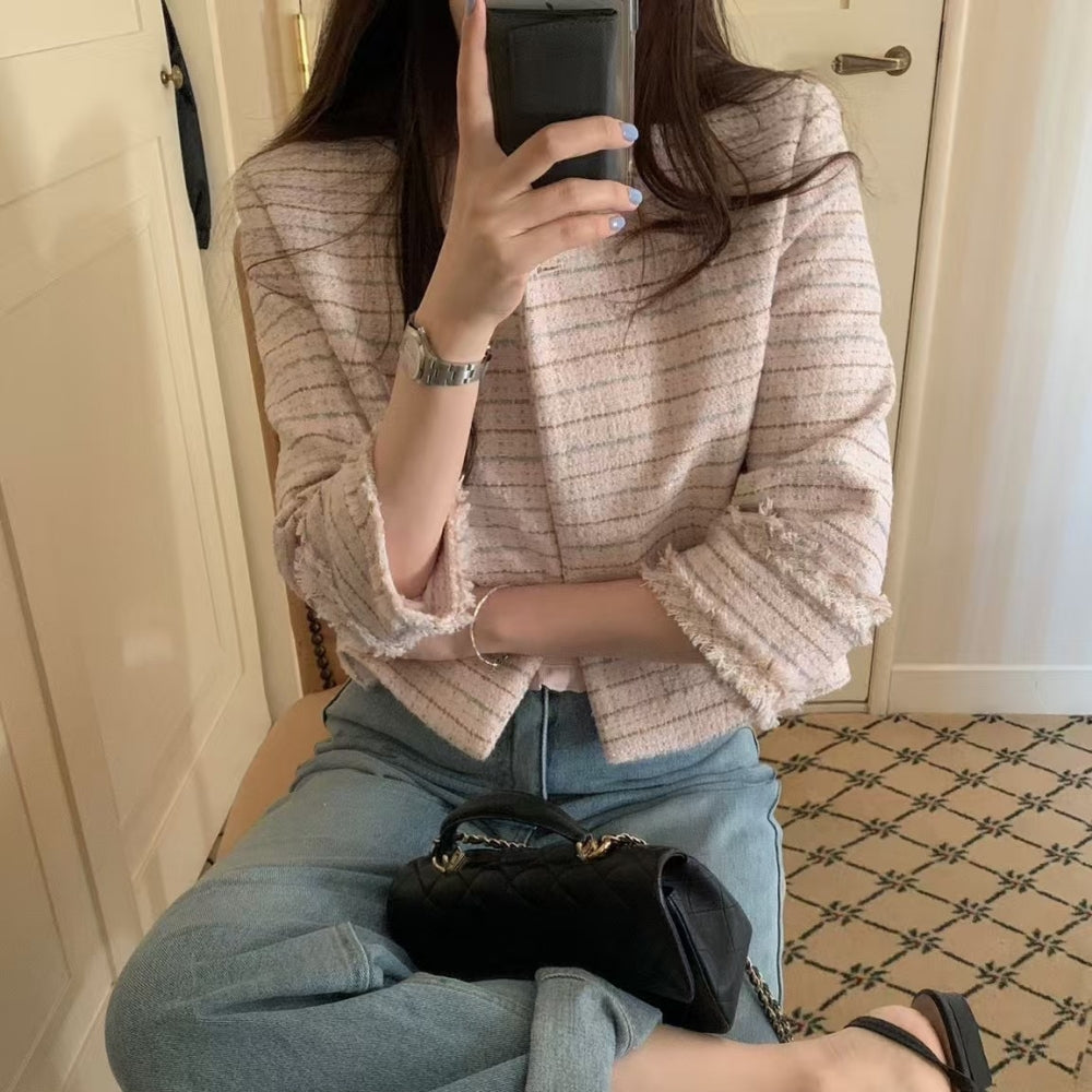 パールワンボタンショートジャケット