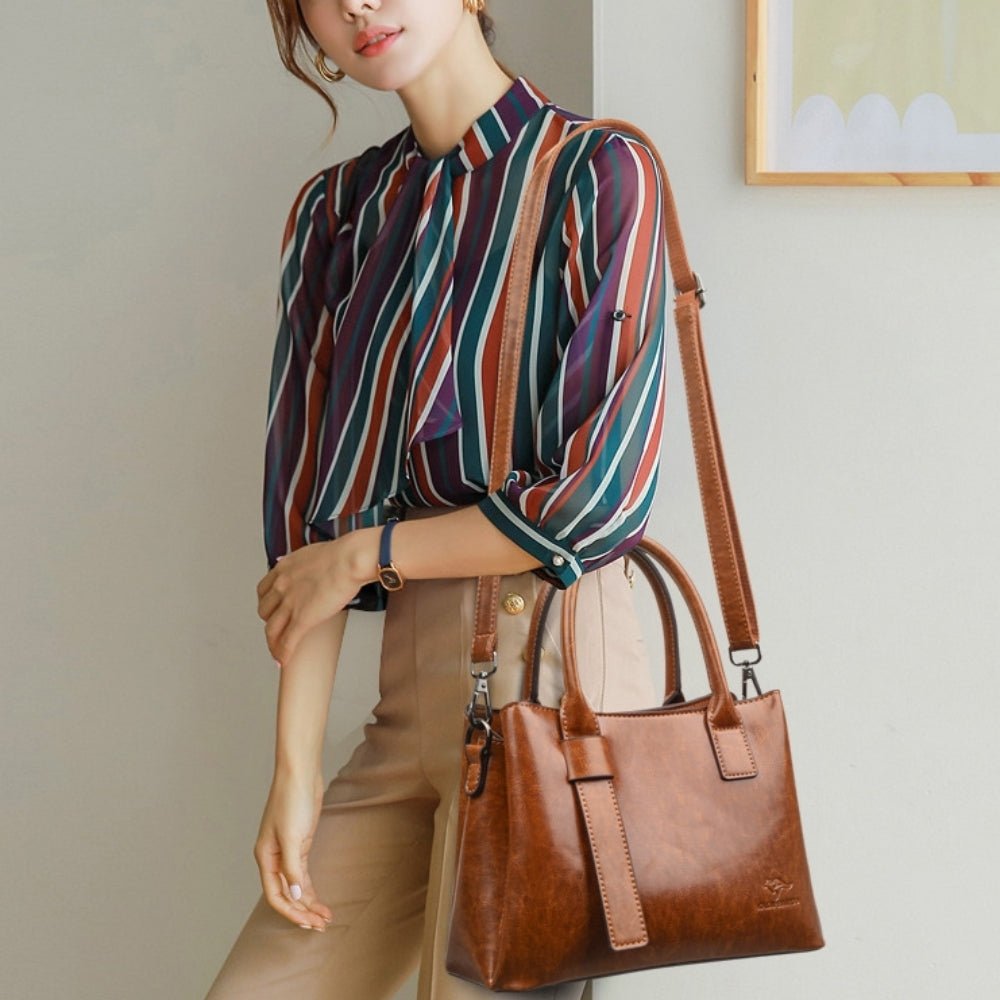 スクエア2WAYハンドバッグ|オフィスカジュアル レディース 通販【ミレジェネ】