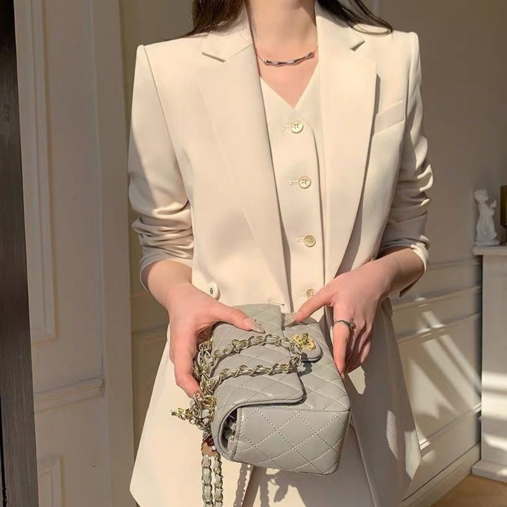 上品見え3ピース セットアップ|オフィスカジュアル レディース 通販【ミレジェネ】