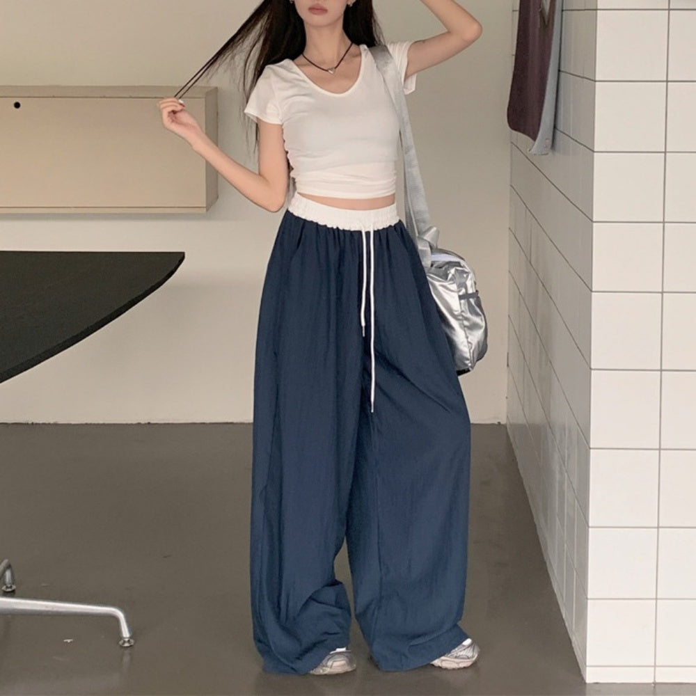 ウエストゴムワイドパンツ