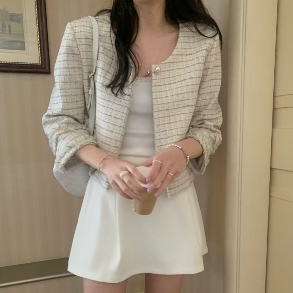 パールワンボタンショートジャケット