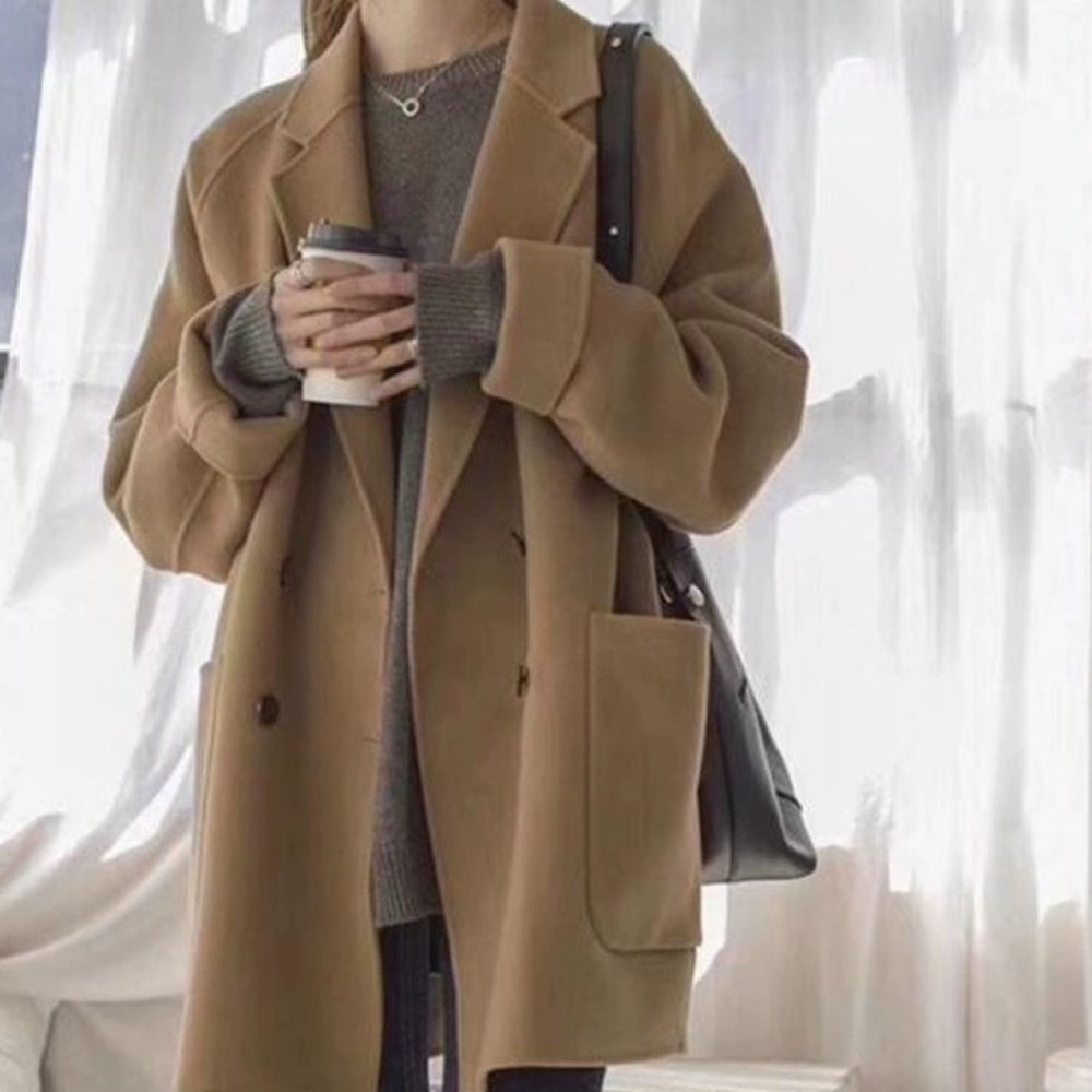 オーバーシルエットピーコート