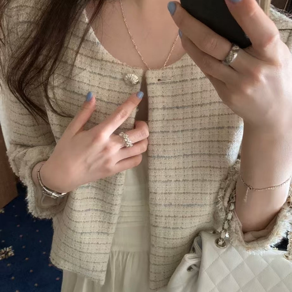 パールワンボタンショートジャケット