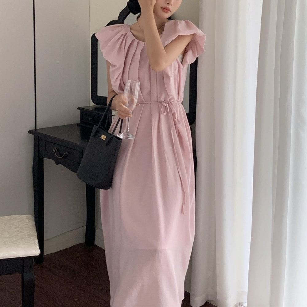 バルーン袖ボリュームワンピース