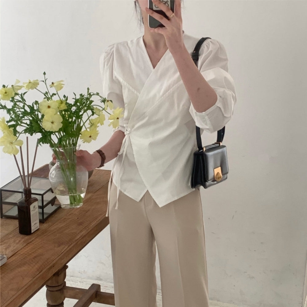 ナローリボンカシュクールブラウス