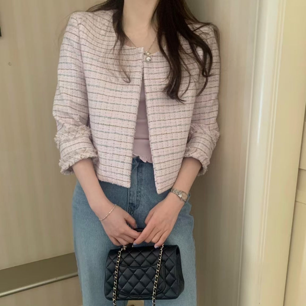 パールワンボタンショートジャケット