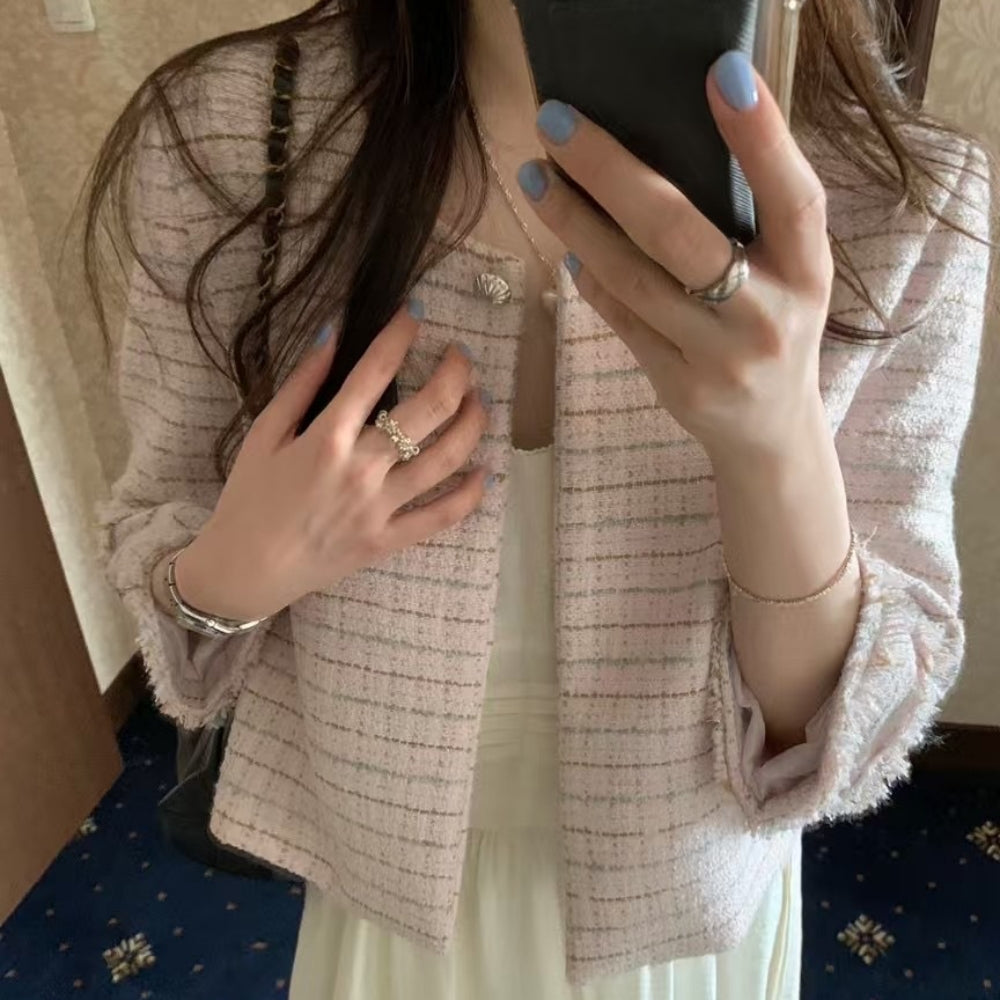 パールワンボタンショートジャケット