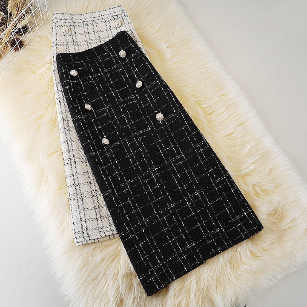 ツイードAラインロングスカート|オフィスカジュアル レディース 通販【ミレジェネ】