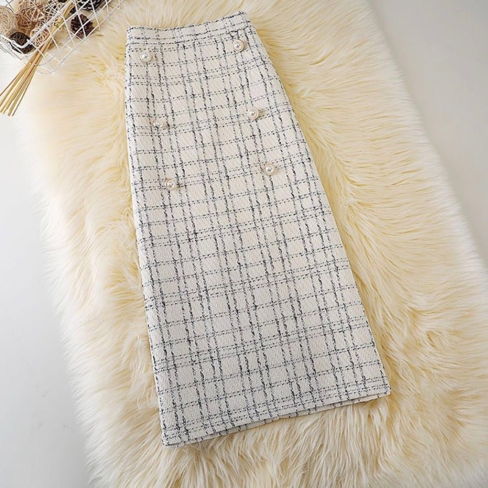 ツイードAラインロングスカート|オフィスカジュアル レディース 通販【ミレジェネ】