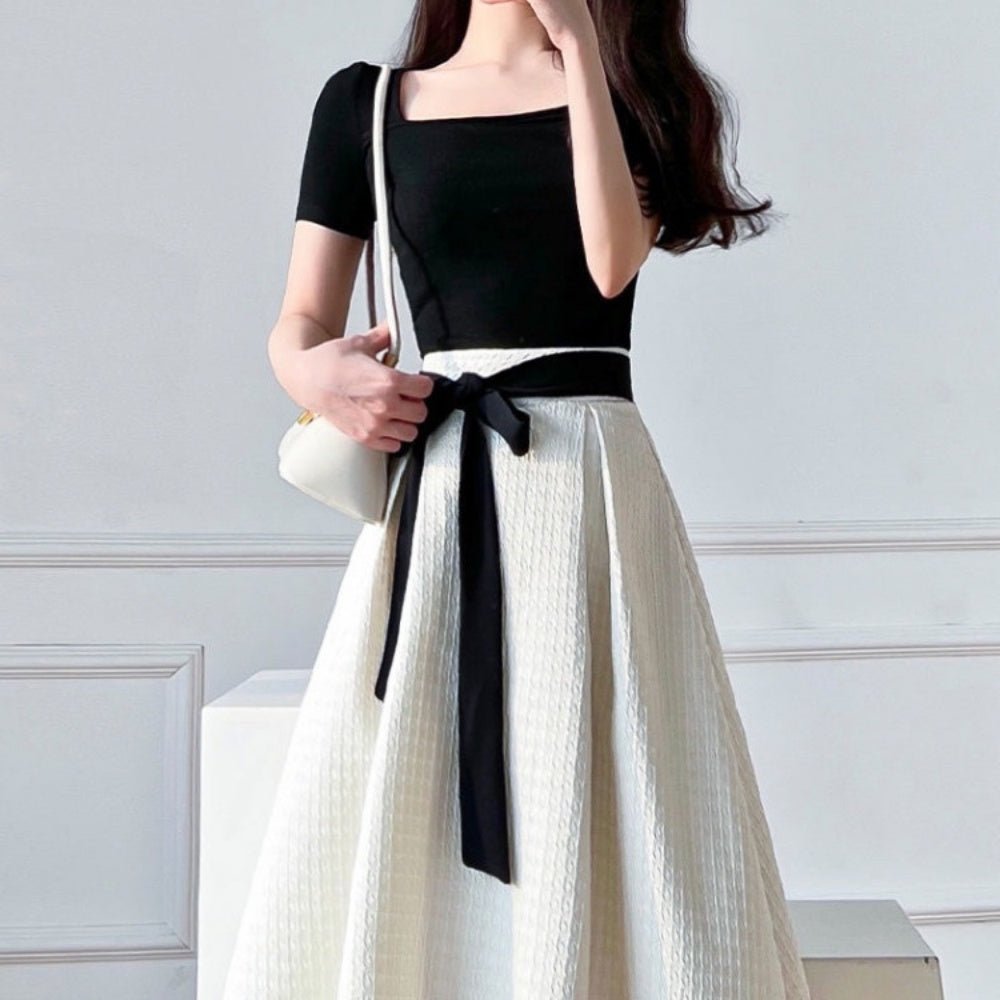 半袖Aラインワンピース|オフィスカジュアル レディース 通販【ミレジェネ】