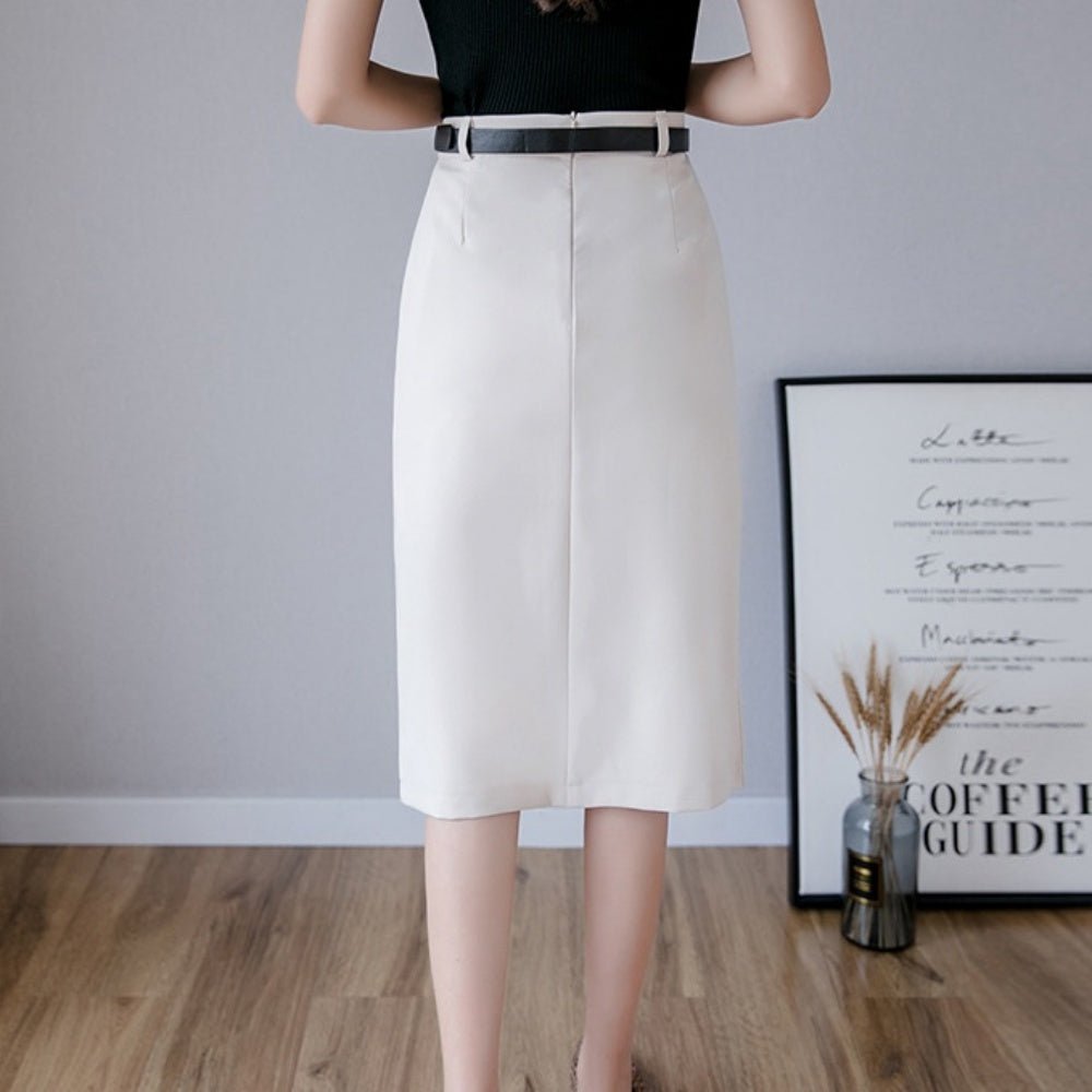 ミドル丈Aラインスカート|オフィスカジュアル レディース 通販【ミレジェネ】