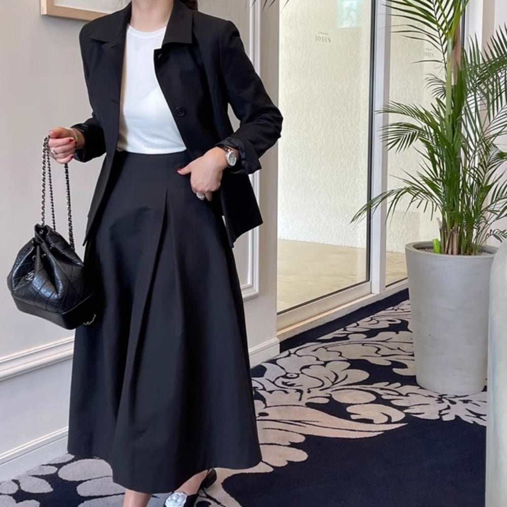 Aラインタックスカート|オフィスカジュアル レディース 通販【ミレジェネ】