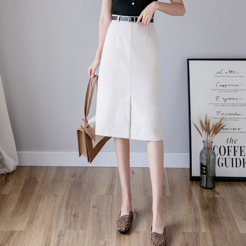 ミドル丈Aラインスカート|オフィスカジュアル レディース 通販【ミレジェネ】