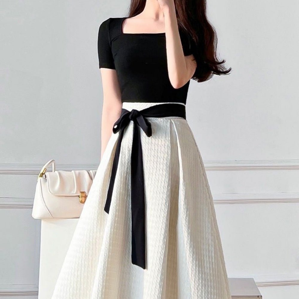 半袖Aラインワンピース|オフィスカジュアル レディース 通販【ミレジェネ】