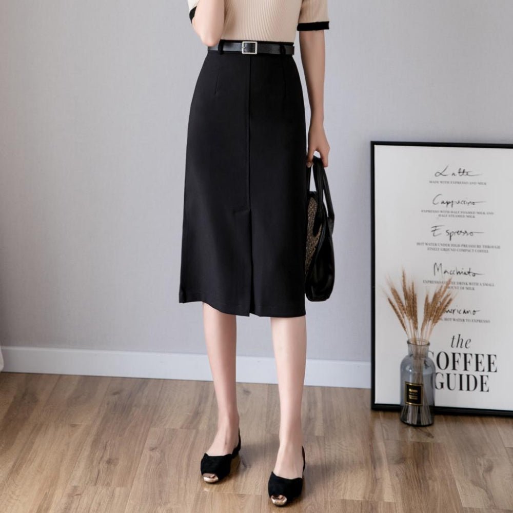 ミドル丈Aラインスカート|オフィスカジュアル レディース 通販【ミレジェネ】