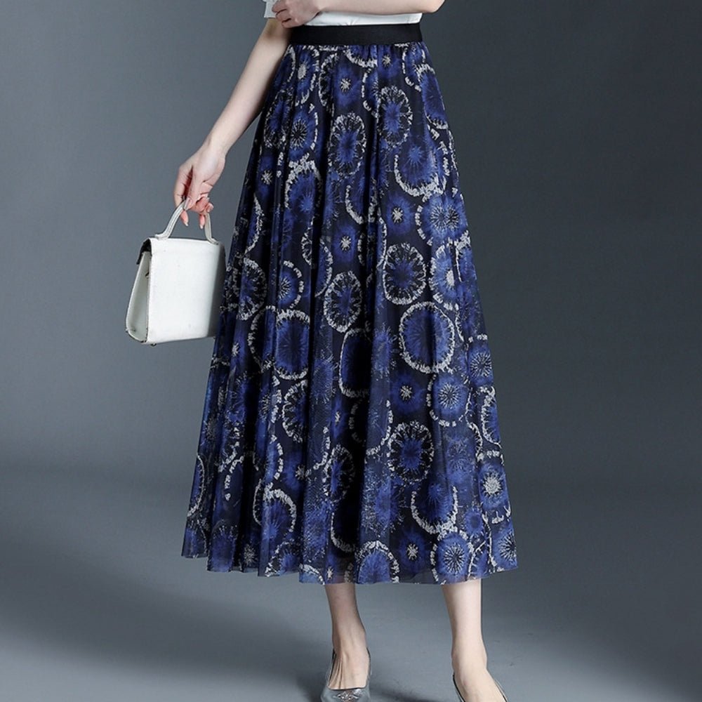 Aライン花柄スカート|オフィスカジュアル レディース 通販【ミレジェネ】
