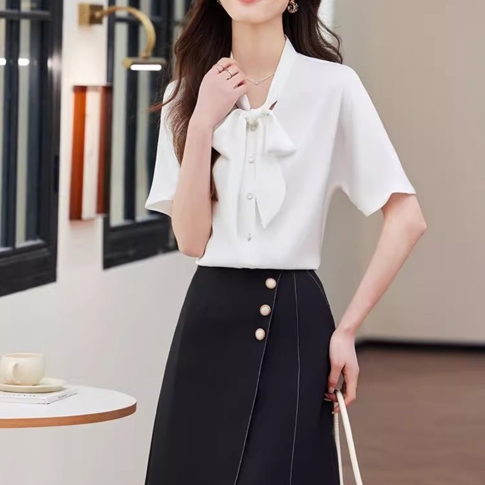 装飾付Aラインスカート|オフィスカジュアル レディース 通販【ミレジェネ】