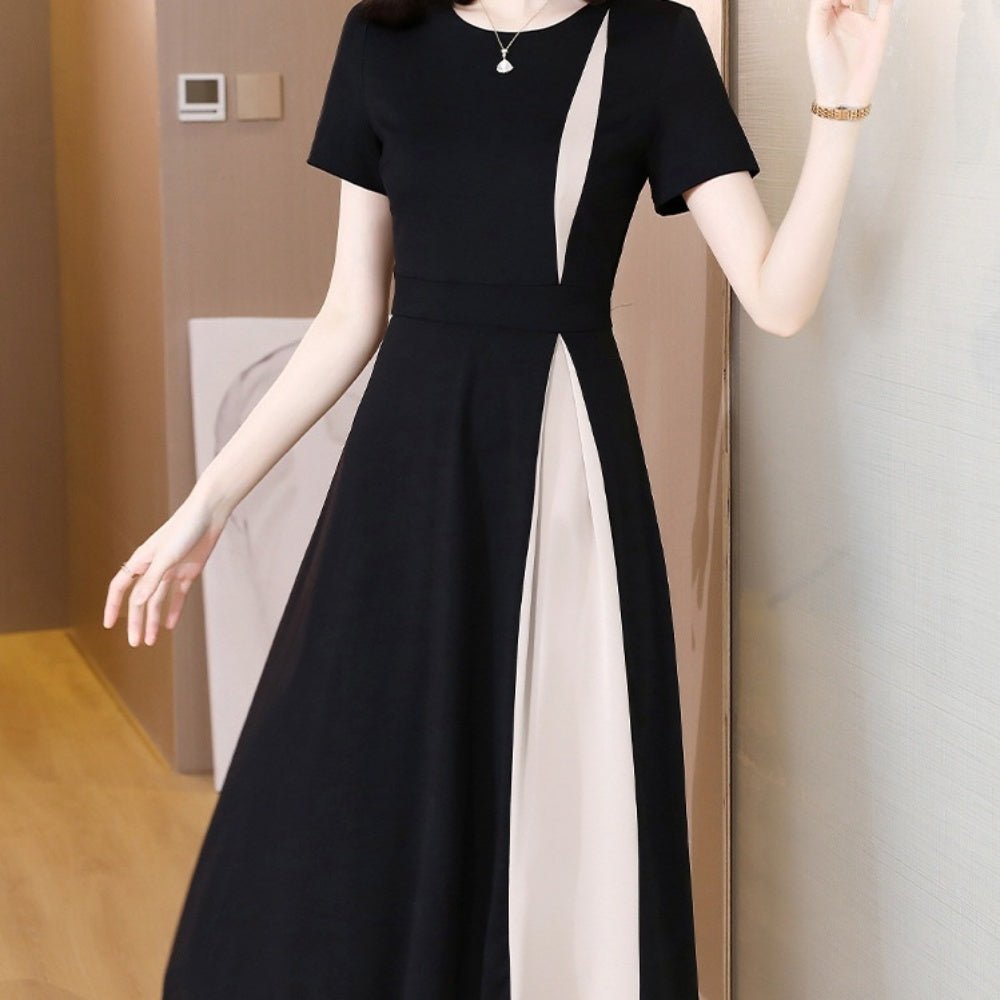 aライン膝丈半袖ワンピース|オフィスカジュアル レディース 通販 Millennial Generation【ミレジェネ】