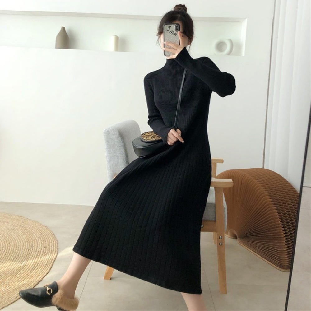 リブニットAラインワンピ|オフィスカジュアル レディース 通販【ミレジェネ】