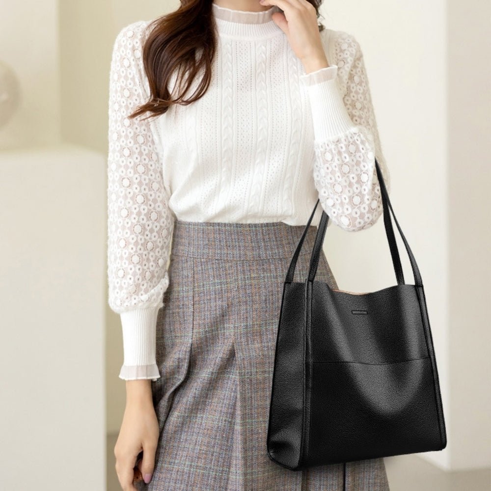 ソフトレザースクエアBAG|オフィスカジュアル レディース 通販【ミレジェネ】