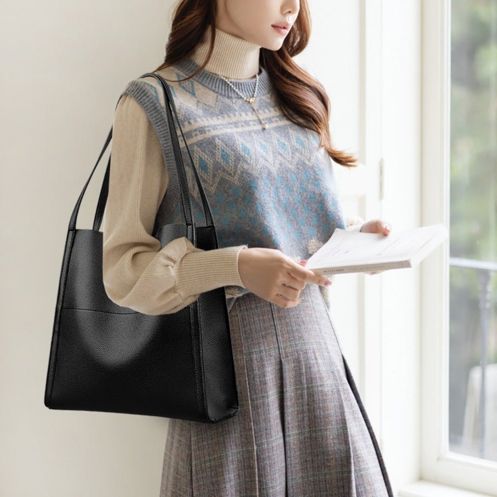 ソフトレザースクエアBAG|オフィスカジュアル レディース 通販【ミレジェネ】