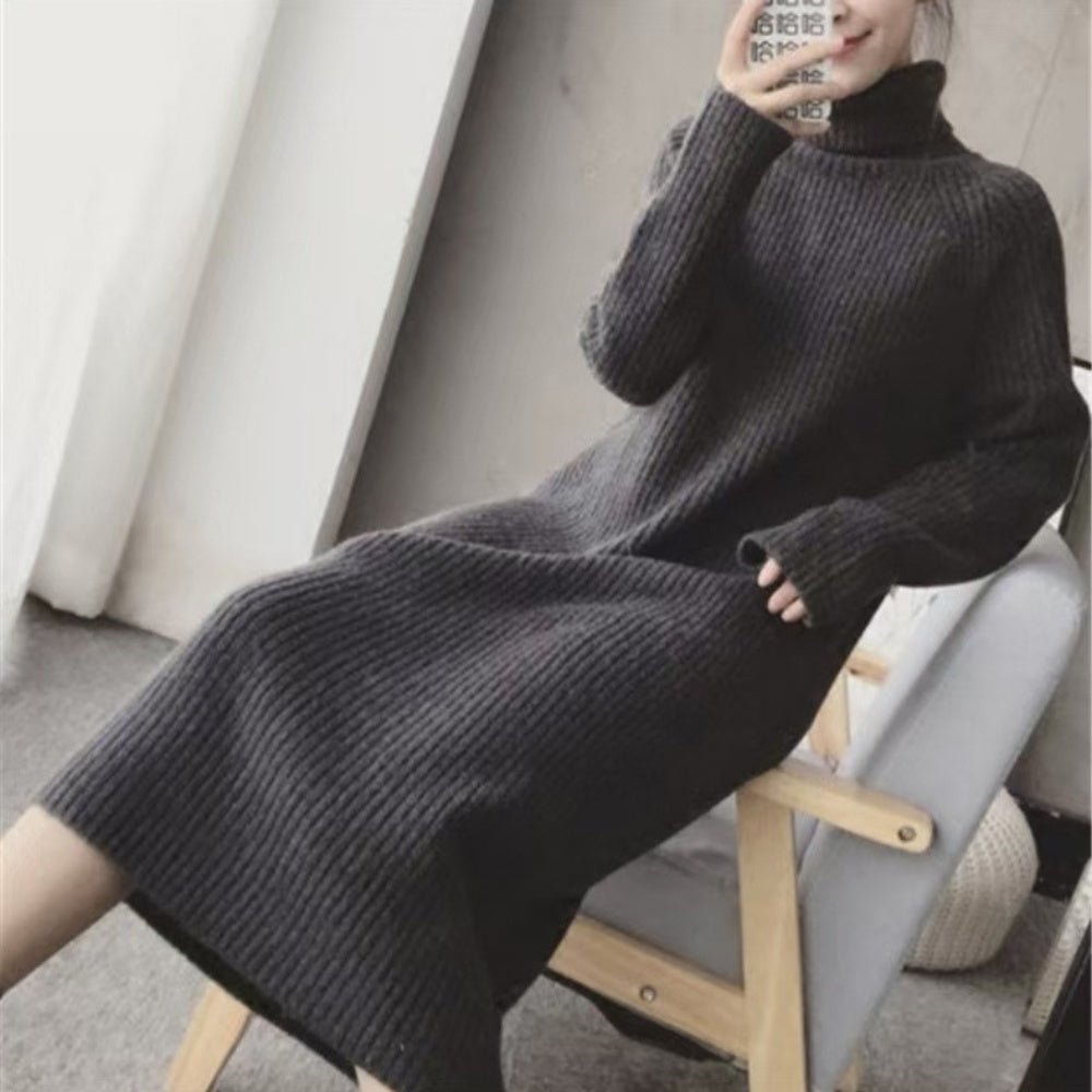 ハイネックロングニットワンピース|オフィスカジュアル レディース 通販【ミレジェネ】